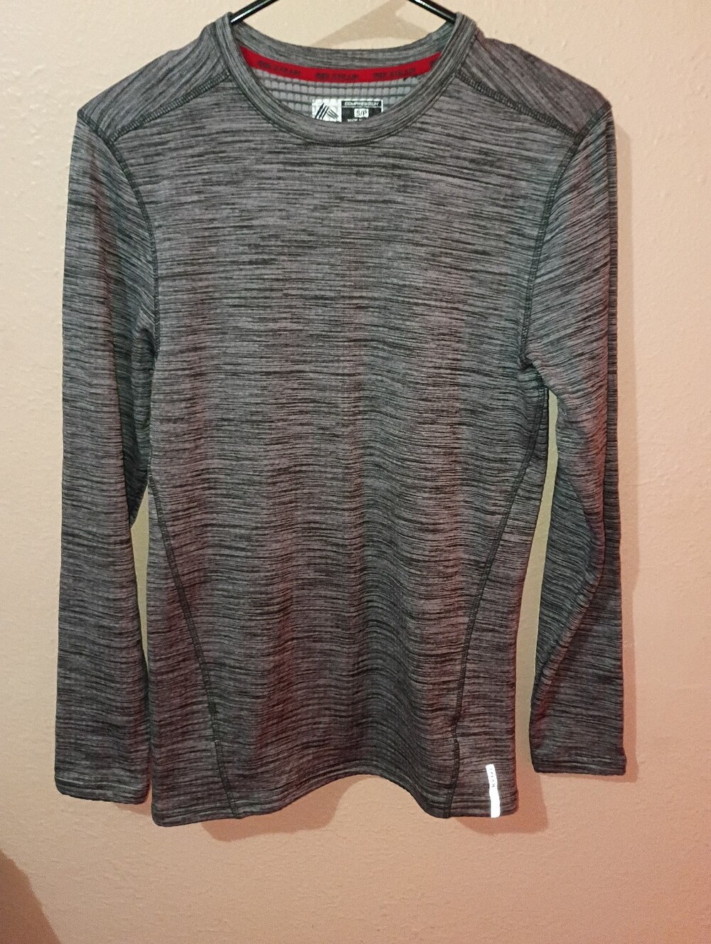 Men's RBX Compression Size Small Gray Performance Long-Sleeve